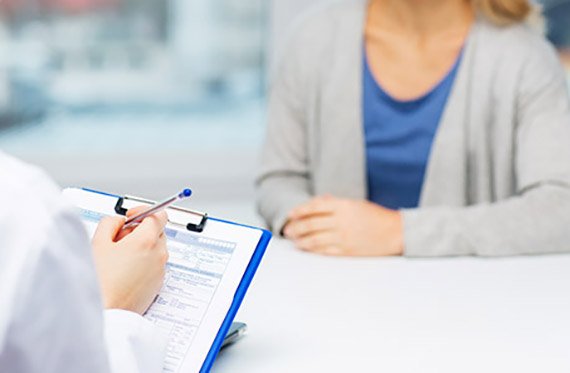 Breast reduction surgery consultation